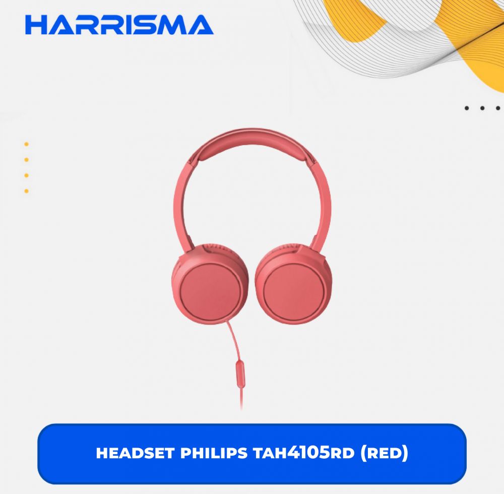 HEADSET PHILIPS TAH4105RD (RED)