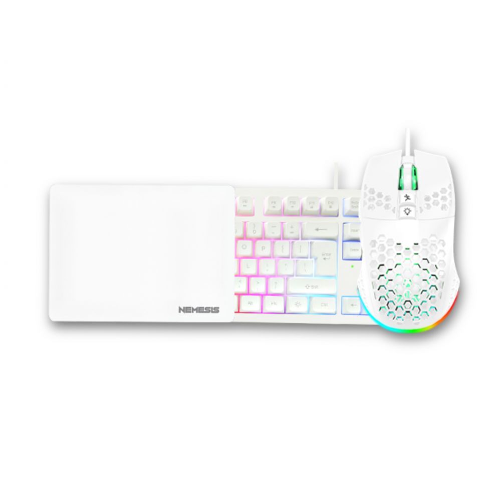 NYK Keyboard Mouse Nemesis Centa KC80 White
