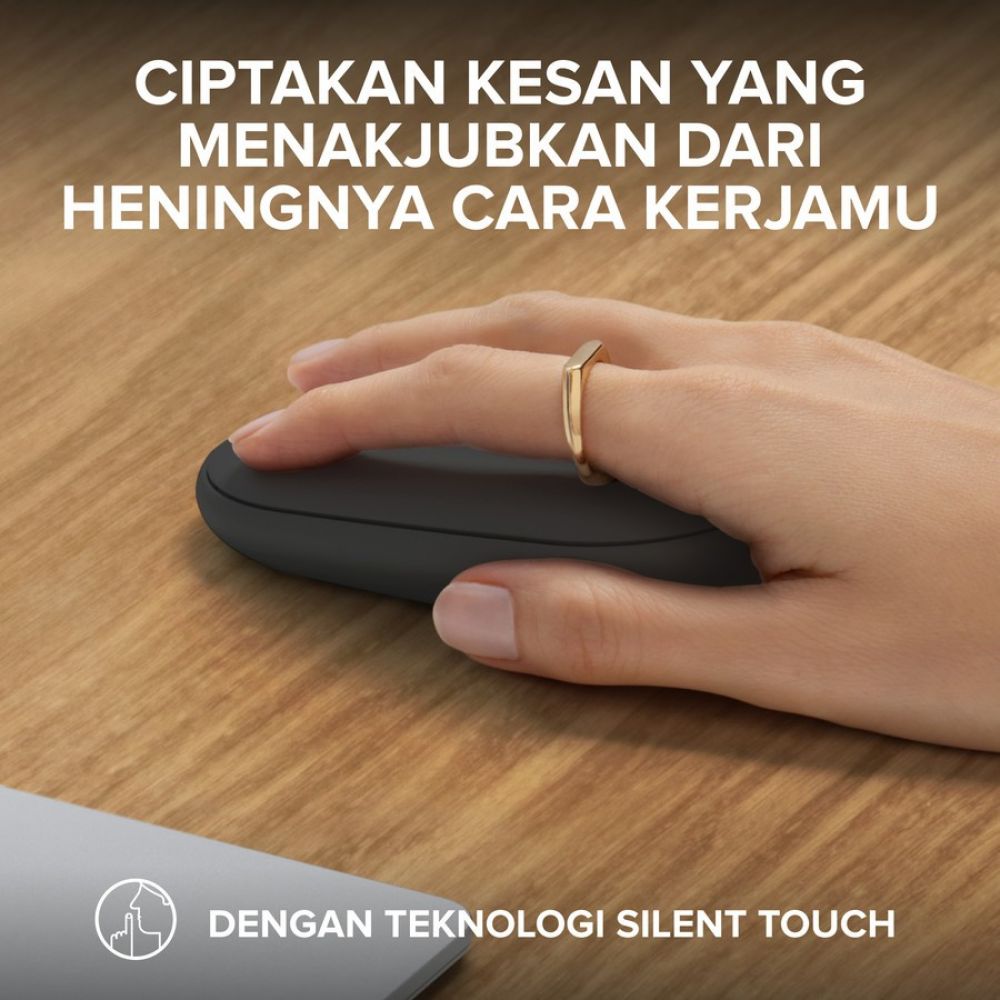 Logitech M350S Pebble Wireless Mouse 