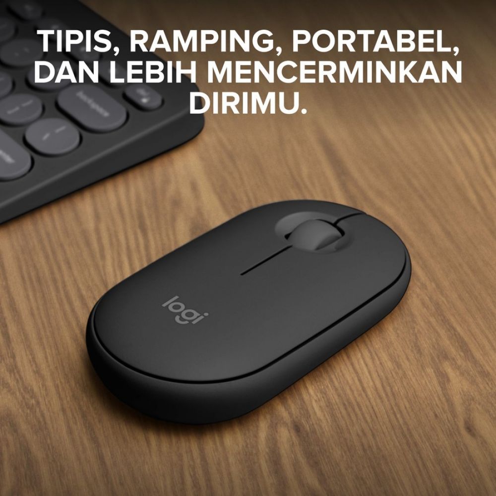 Logitech M350S Pebble Wireless Mouse 